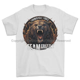Formidable Force 'Team Grizzly' Printed T-Shirt - White