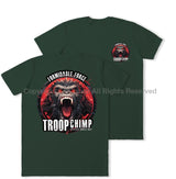 Formidable Force 'Troop Chimp' Double Printed T-Shirt - Commando Green