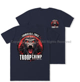 Formidable Force 'Troop Chimp' Double Printed T-Shirt - Navy Blue