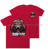 Formidable Force 'Troop Chimp' Double Printed T-Shirt - Red