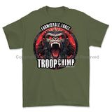 Formidable Force 'Troop Chimp' Printed T-Shirt - Military Green