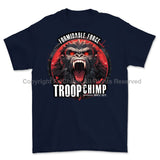 Formidable Force 'Troop Chimp' Printed T-Shirt - Navy Blue