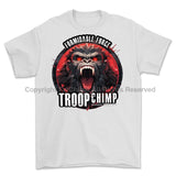 Formidable Force 'Troop Chimp' Printed T-Shirt - White