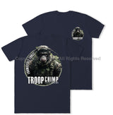 Formidable Force 'Troop Chimp QRF' Double Printed T-Shirt - Navy Blue