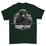 Formidable Force 'Troop Chimp QRF' Printed T-Shirt - Commando Green