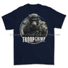Formidable Force 'Troop Chimp QRF' Printed T-Shirt - Navy Blue