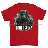 Formidable Force 'Troop Chimp QRF' Printed T-Shirt - Red