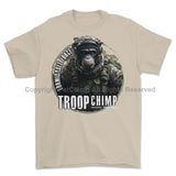 Formidable Force 'Troop Chimp QRF' Printed T-Shirt - Sand