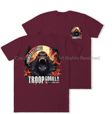 Formidable Force 'Troop Gorilla' Double Printed T-Shirt - Maroon