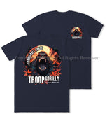 Formidable Force 'Troop Gorilla' Double Printed T-Shirt - Navy Blue