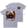 Formidable Force 'Troop Gorilla' Double Printed T-Shirt - Sports Grey
