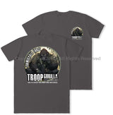 Formidable Force 'Troop Gorilla QRF' Double Printed T-Shirt - Charcoal