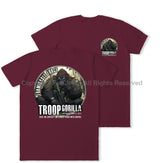 Formidable Force 'Troop Gorilla QRF' Double Printed T-Shirt - Maroon