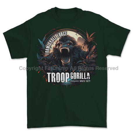 Formidable Force 'Troop Gorilla Special Ops' Printed T-Shirt - Commando Green
