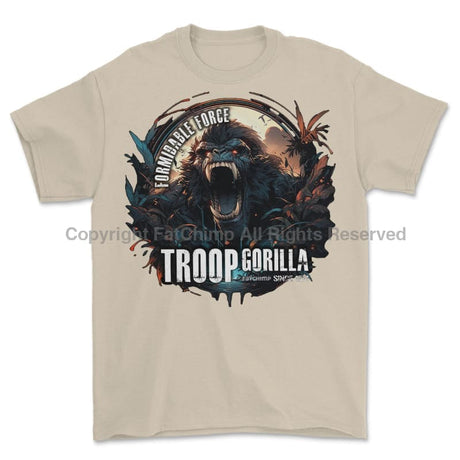 Formidable Force 'Troop Gorilla Special Ops' Printed T-Shirt - Sand