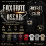 Foxtrot Oscar Military Slang Printed T-Shirt - Design