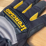 Ironclad Framer Gloves - back of hand view showing Ironclad branding on knuckles