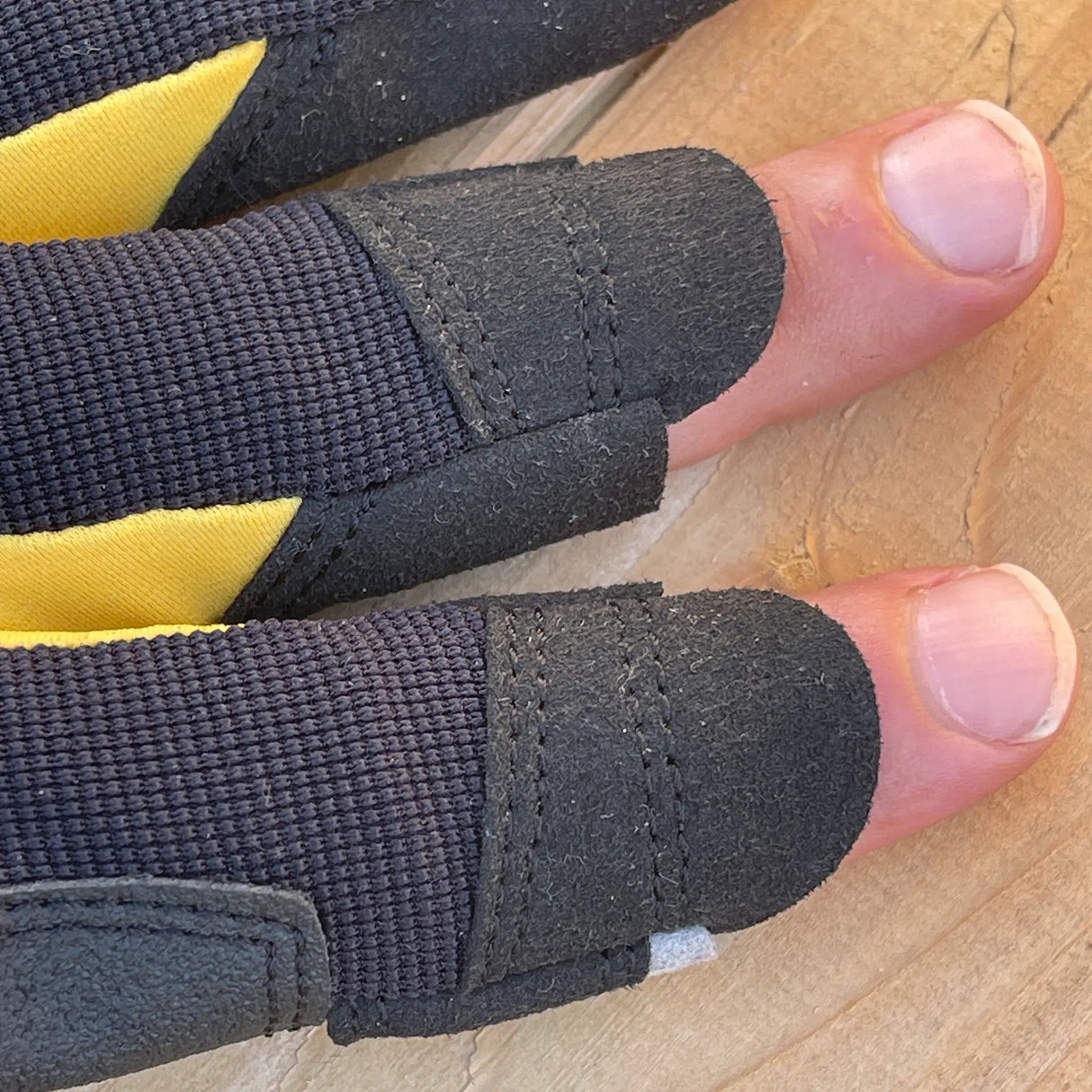 Ironclad Framer Gloves - back of hand view showing cut off finger tips