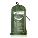 DD Frontline Hammock in forest green stuff sack