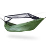 DD Frontline Hammock in forest green on white background