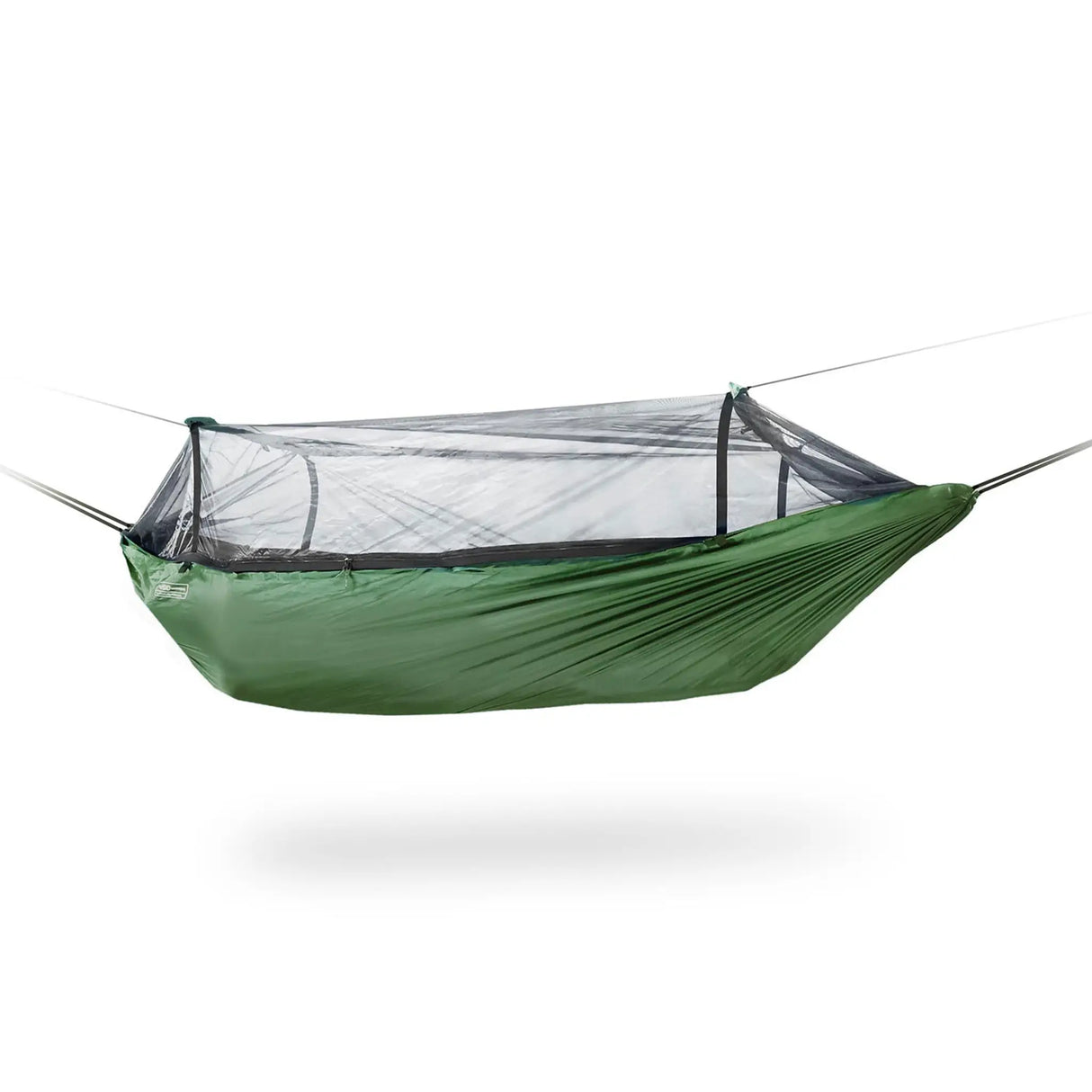 DD Frontline Hammock side in forest green on white background