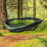 DD Frontline Hammock in forest green for camping