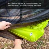 DD Frontline Hammock in forest green for camping