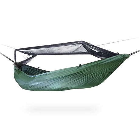 DD Frontline Hammock in olive green on white background