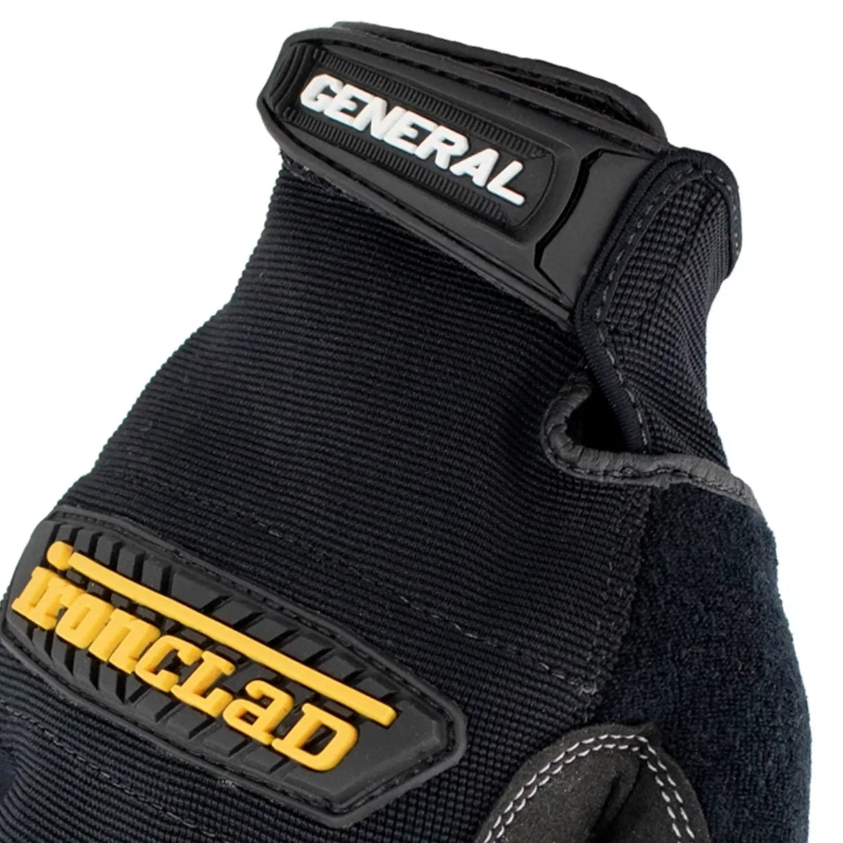 Ironclad General Utility Gloves front cuff on white background
