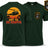 GET TO DA CHOPPER Double Print T-Shirt - Forest Green