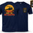GET TO DA CHOPPER Double Print T-Shirt - Navy Blue