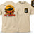 GET TO DA CHOPPER Double Print T-Shirt - Sand