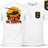 GET TO DA CHOPPER Double Print T-Shirt - White