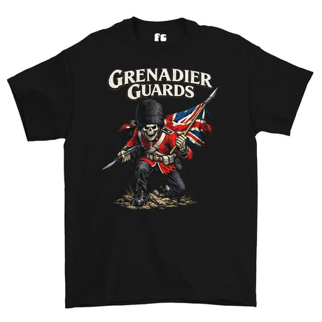 Grenadier Guards Battle Cry Printed T-Shirt - Black