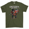 Grenadier Guards Battle Cry Printed T-Shirt - Olive Green