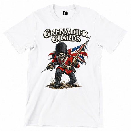 Grenadier Guards Battle Cry Printed T-Shirt - White
