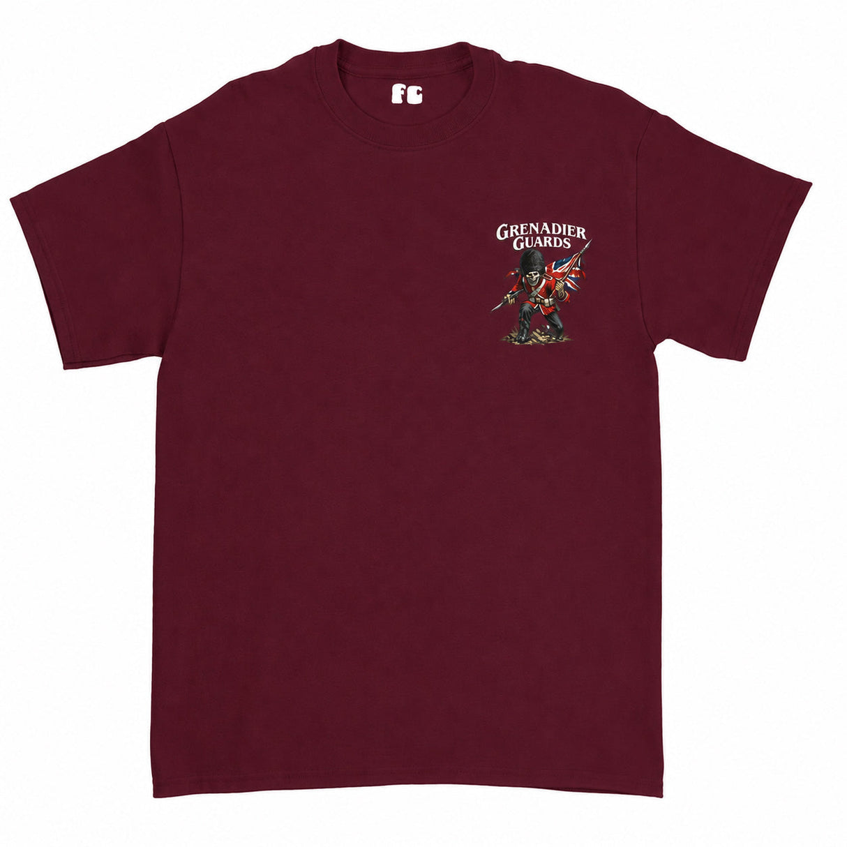Grenadier Guards Battle Cry Printed T-Shirt - Maroon (alternate view)