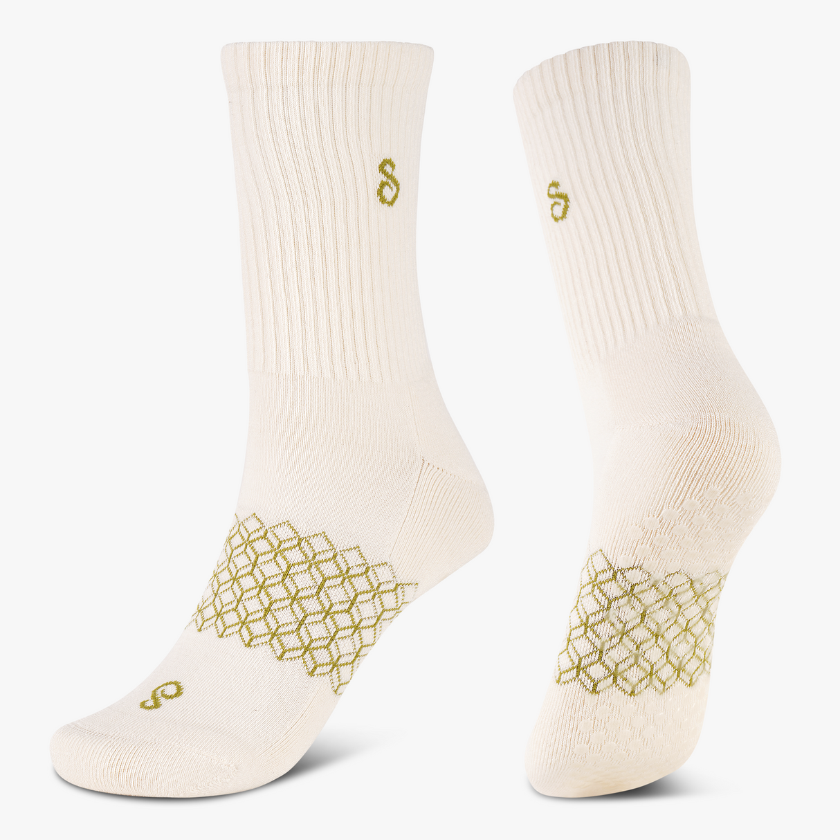hipSwan Flow Crew Grip Socks