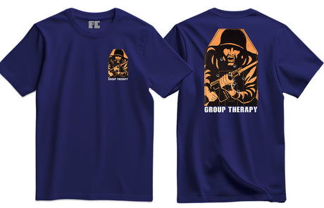 Fig 11 Group Therapy Double Print T-Shirt - Navy Blue