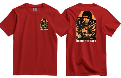 Fig 11 Group Therapy Double Print T-Shirt - Red