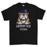 Grumpy Old 14th 20th Kings Hussars Veteran Printed T-Shirt - Black