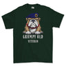 Grumpy Old 14th 20th Kings Hussars Veteran Printed T-Shirt - Green