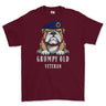 Grumpy Old 14th 20th Kings Hussars Veteran Printed T-Shirt - Maroon
