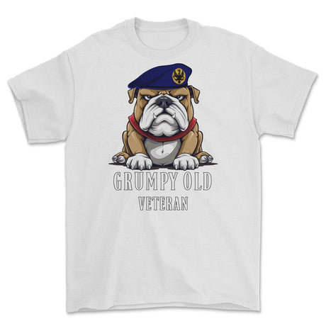 Grumpy Old 14th 20th Kings Hussars Veteran Printed T-Shirt - White