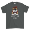 Grumpy Old Kings Royal Hussars Veteran Printed T-Shirt - Charcoal