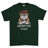 Grumpy Old Kings Royal Hussars Veteran Printed T-Shirt - Green