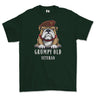 Grumpy Old Kings Royal Hussars Veteran Printed T-Shirt - Green