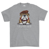 Grumpy Old Kings Royal Hussars Veteran Printed T-Shirt - Sports Grey