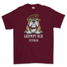 Grumpy Old Kings Royal Hussars Veteran Printed T-Shirt - Maroon