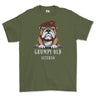 Grumpy Old Kings Royal Hussars Veteran Printed T-Shirt - Olive Green